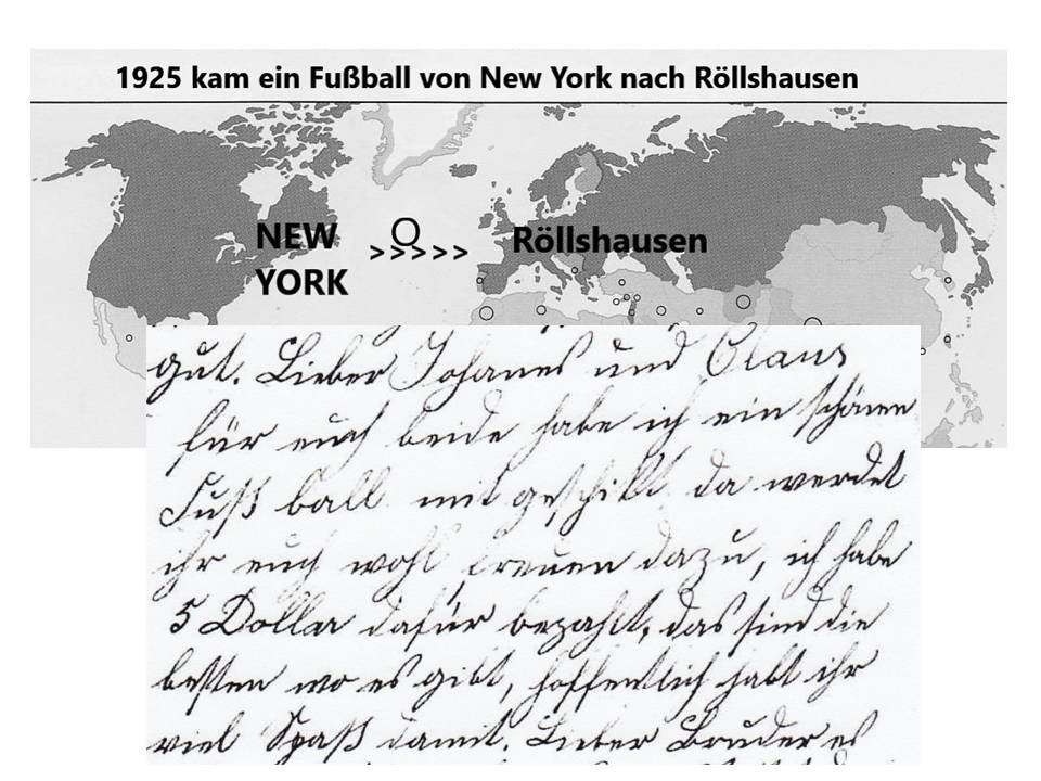 Fußbälle in den Anfangsjahren Mangelware und von schlechter Qualität