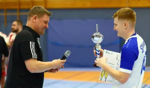 Siegerehrung für den Gewinner der Hallenkreismeisterschaft 2026 in Fritzlar
