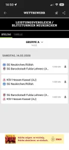 Leistungsvergleich am Samstag !