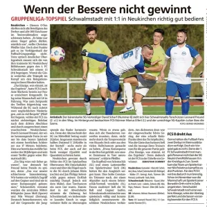 Diesen Samstag: Schwälmer Derby im Steinwaldstadion Neukirchen
